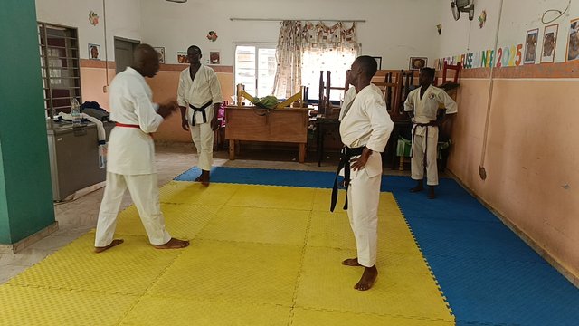 Séance de préparation des athlètes de l'équipe Nationale